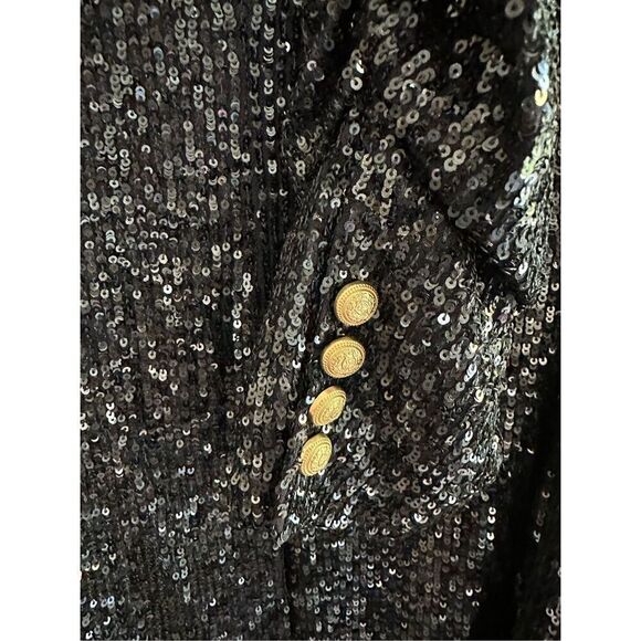 Generation Love Avery Sequin Blazer in Navy Size M - Picture 4 of 9
